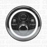 NA Miata Halo LED 7" Headlights (Pair)  Plug N' Play