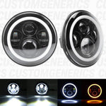 NA Miata Halo LED 7" Headlights (Pair)  Plug N' Play